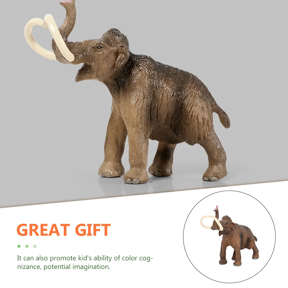 Woolly Realistic Wildlife Toy Modeling Small Animal Statue Prehistoric Creatures Child