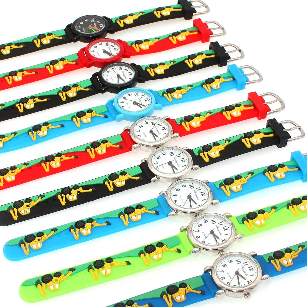 New cool silicone strap quartz wrist watches for children boys girls students little kids holiday gifts clock