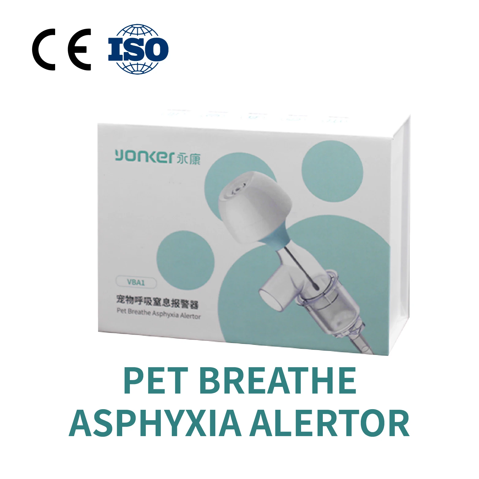 Pet Breathing Asphyxia Alertor For Cat Dog Veterinary Respiratory Choking Alarm Animal Anesthesia Breathing Monitor