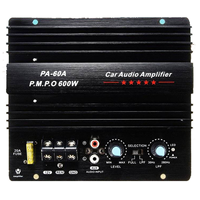 PA-60A 600W 12V Power Amplifier Board for Home Car Audio Amplifier S Powerful Bass Subwoofers Amp for Mono Car