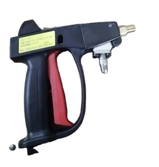 hot melt spray glue manual gun with helical helicoid spiral strip line nozzles ni120 sensor