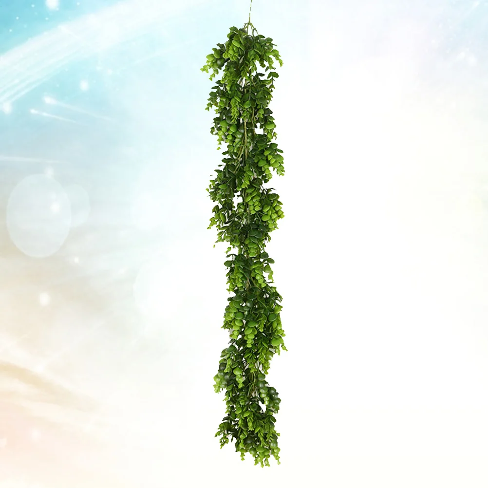 

Simulated Green Plant Leaves Leaf Ornammnt Greenery Eucalyptus Hanging Vines Fake