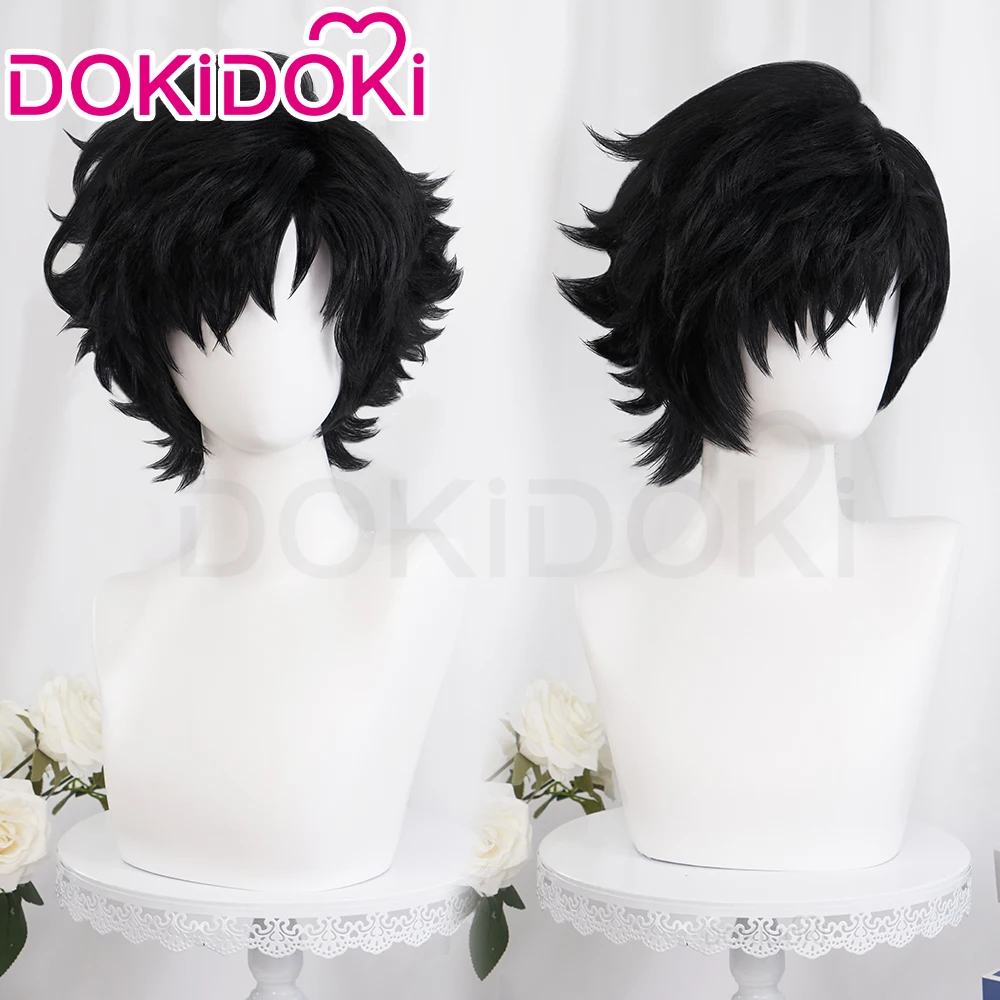 IN STOCK Clive Rosfield Wig Game FF Cosplay Wig DokiDoki Clive Rosfield Men Black Short Hair High Heat Resistant Free Wig Cap