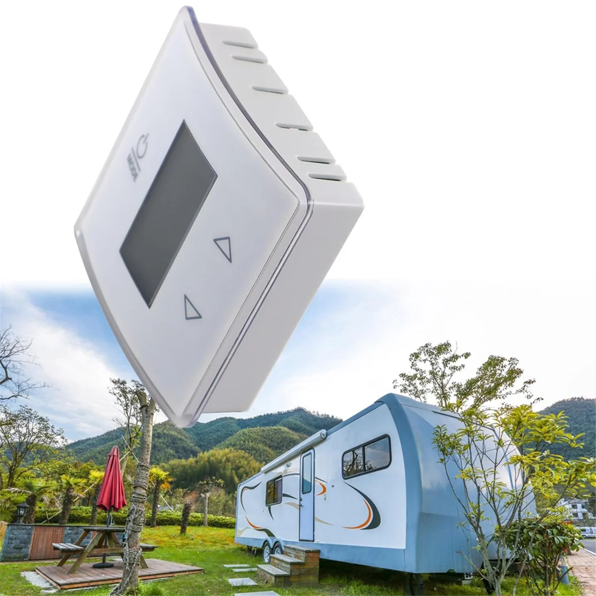 3316250 .712 Termostato da parete a zona singola per camper/balsamo con display digitale della temperatura,