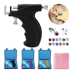 1PC New Reusable Ear Piercing Gun Kit Unit Professional Body Nose Lip Earrings Piercing Tool Machine Wholesale Gun Stud Earrings