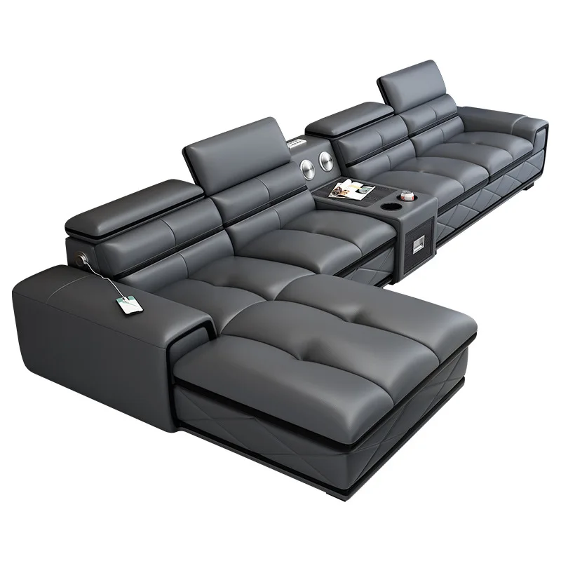 

#Modern Luxury 7-Seater Sofa Furniture Set Extendable Wood for Villa School Park-Wholesale Fashionable Luxury Living Room