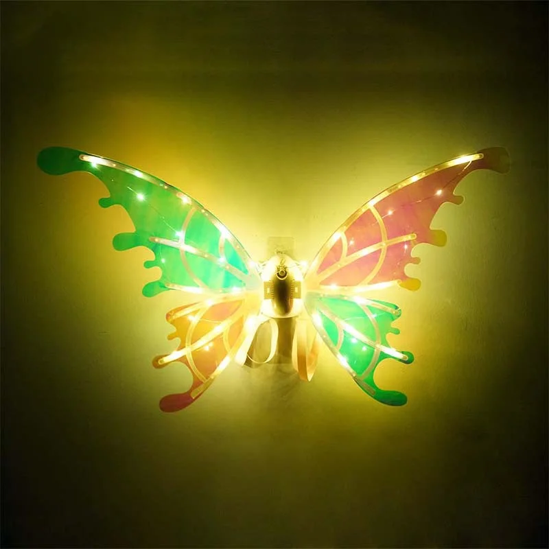 Electric Butterfly Wings Angel Wings Decoration Light Emitting Diode Light Music Children Cosplay Halloween Christmas