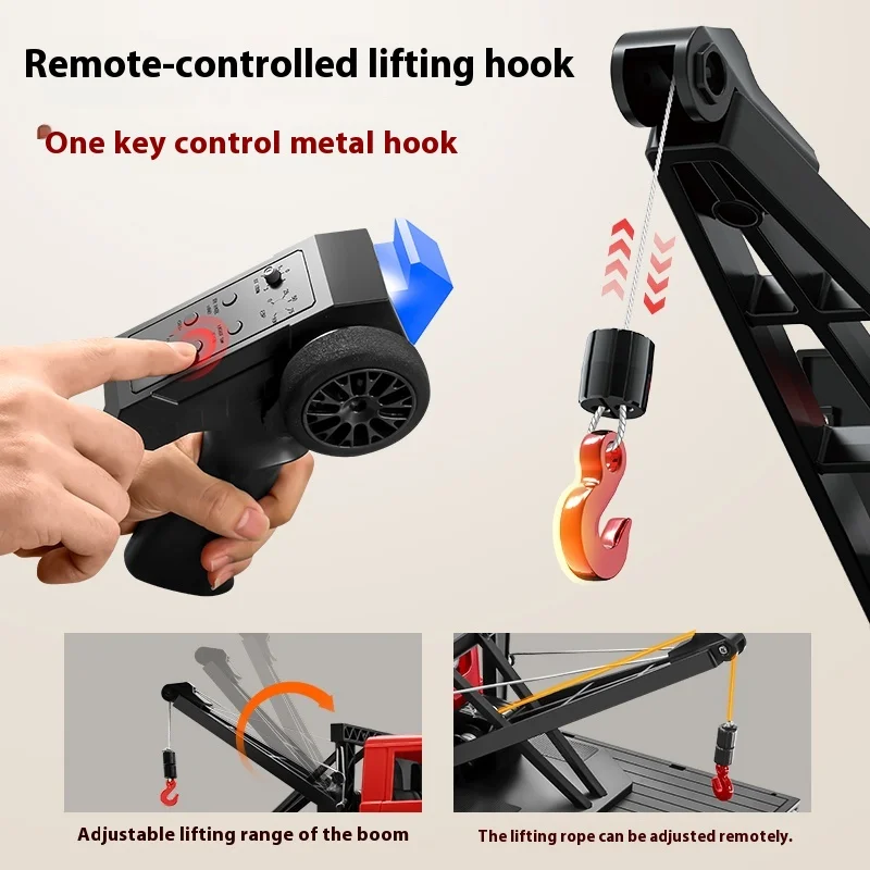 Modèle MN MN82, voiture d'escalade RC à grande échelle, camionnette LC79 de sauvetage, voiture télécommandée, modèle de grue, camion 4WD