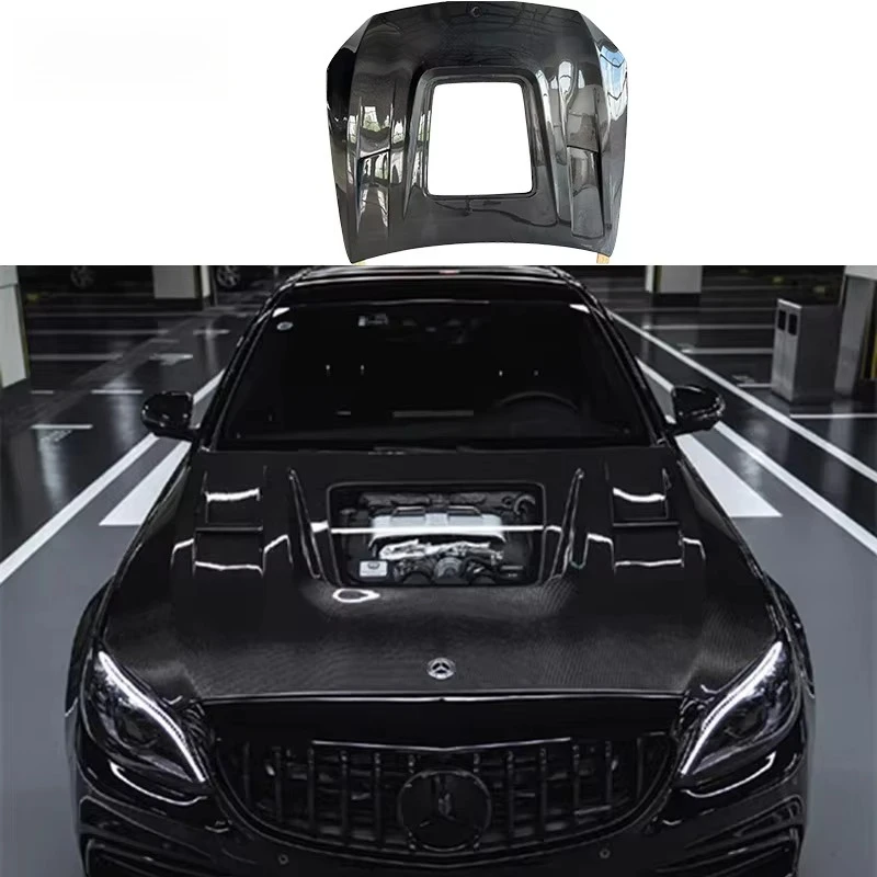 

W205 C63 Высококачественный капот двигателя из углеродного волокна для Mercedes Benz C-Class W205 C63