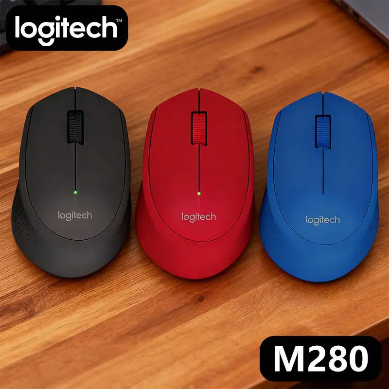 

Logitech M280 Ergonomic Wireless Mouse, 2.4GHz Wireless, High Precision, 12-Month Battery, Works with Laptop/PC/Windows