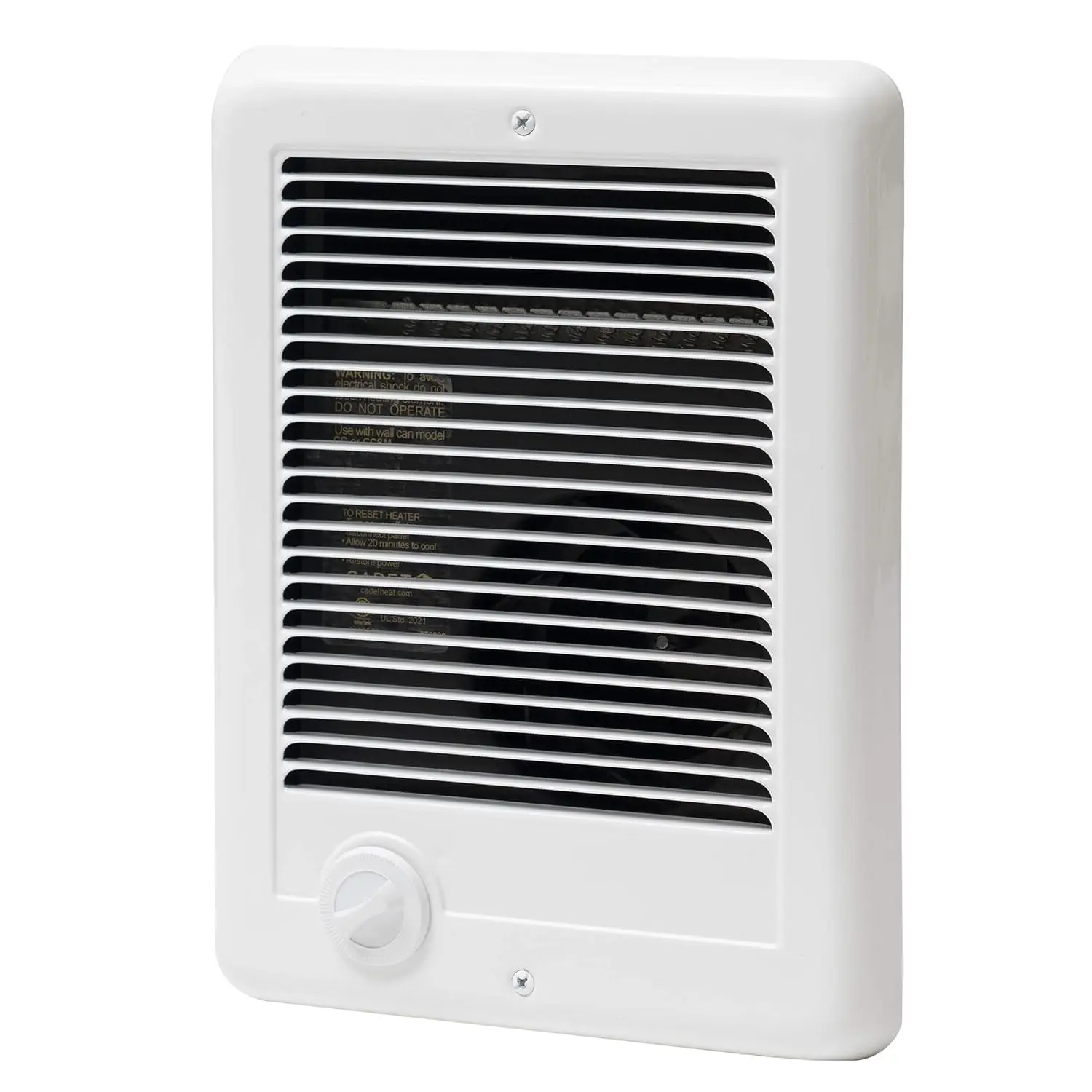 

Electric Wall Heater with Thermostat, 3412 BTU, 120V, 1000W, White (CSC101TW)