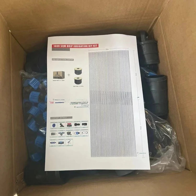 2025 고품질 1000m² 드롭 관개 DIY 키트 (농장용 자동 점적 관개 시스템)