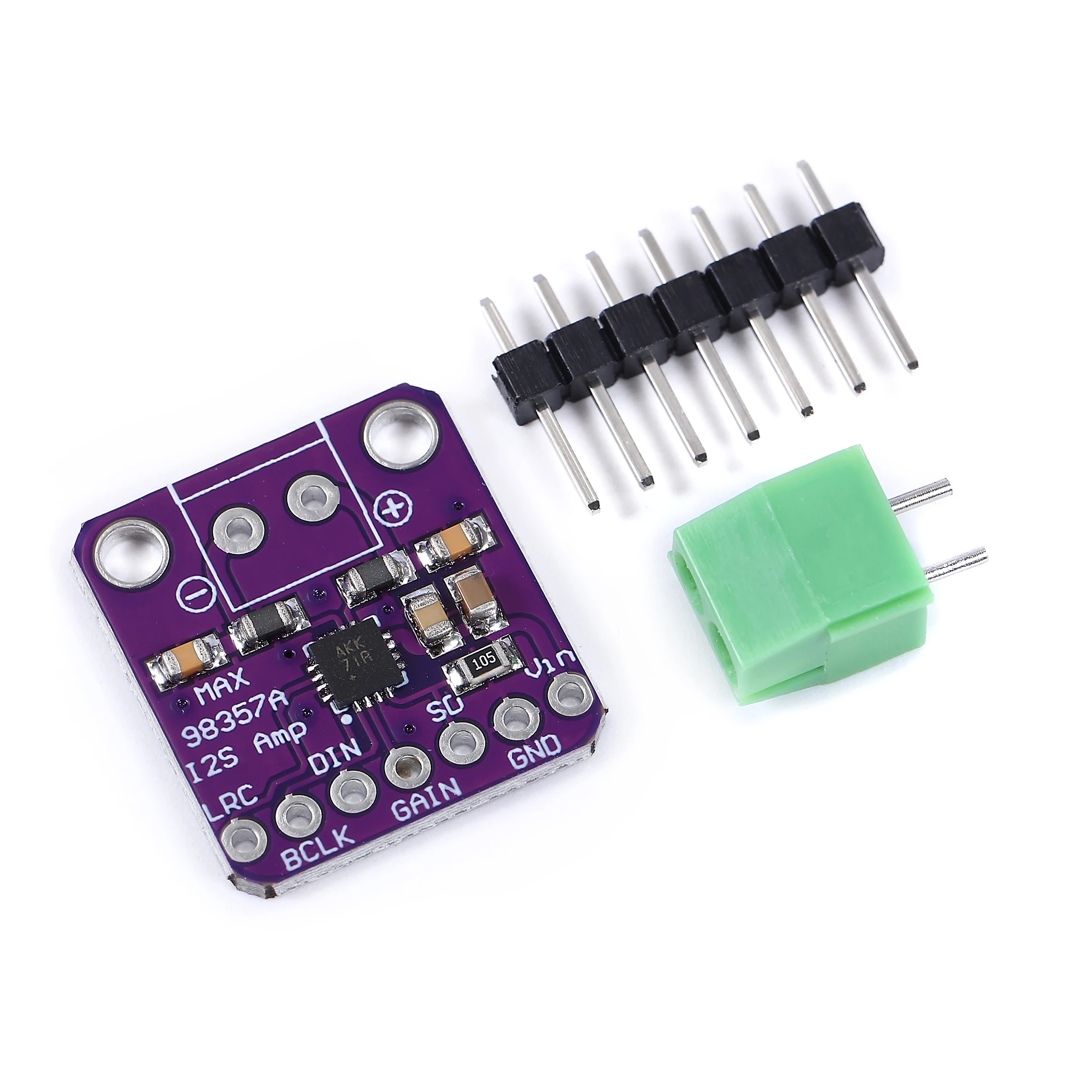 Max98357 I2S 3W Class D Amplifier Breakout Interface Dac Decoder Module Filterless Audio Board For Raspberry Pi