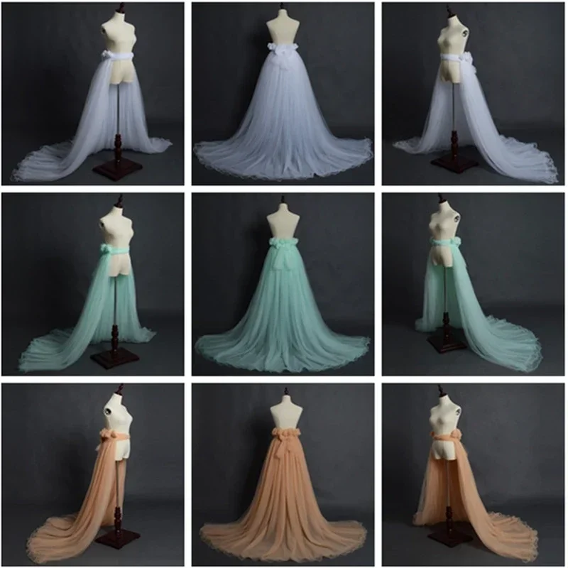 

Women Bustle Skirt Tulle Skirts Prom Dress Bridal Underskirt Long Trailing Skirt