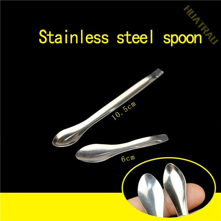 Stainless steel medicine spoon medical small quantity sampler drugs dipper  experimental consumable equipment Sampling Reagent