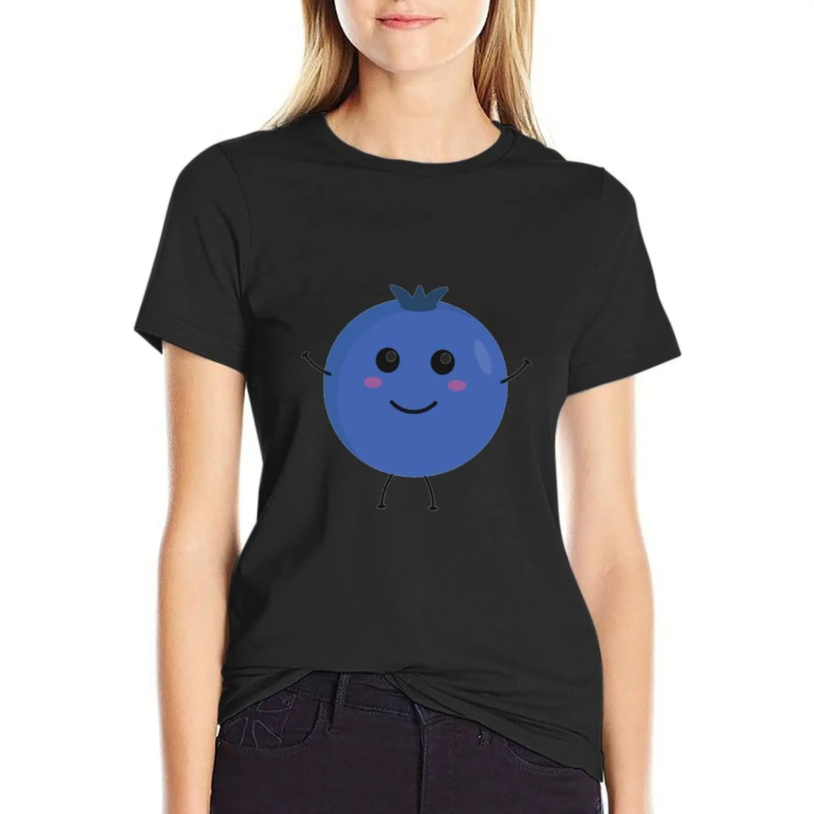 Blueberry eyes T-Shirt Short sleeve tee sweat oversized t shirts for Women