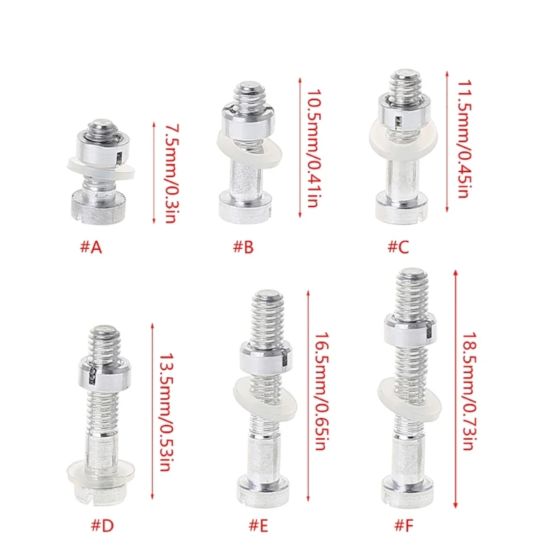 4 pezzi M2.5 Vite Bullone Dado Rondelle Set Stilo cartuccia conchiglia giradischi