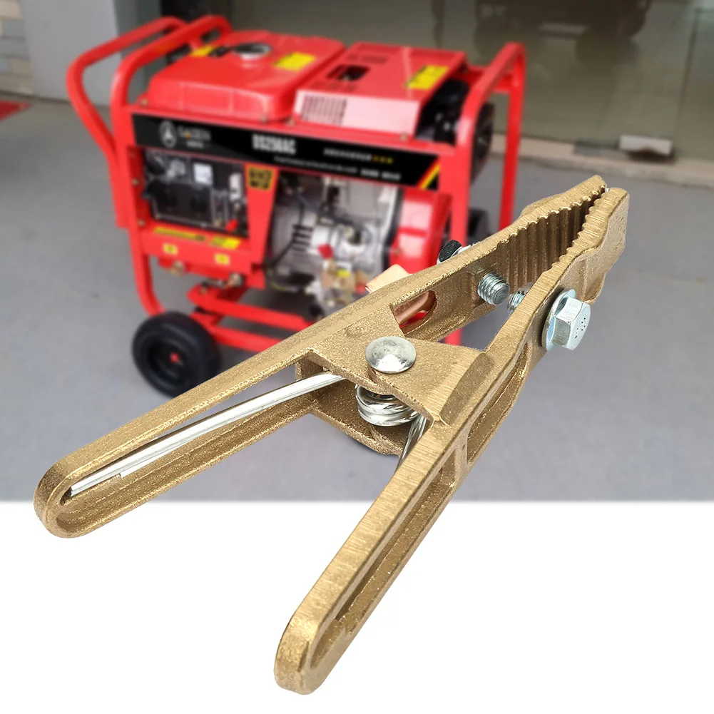 Ground Welding Earth Clamp 260/300/500A Brass Material A Shape Ground Welding Earth Clamp for Welding Machine  Earth Clamp