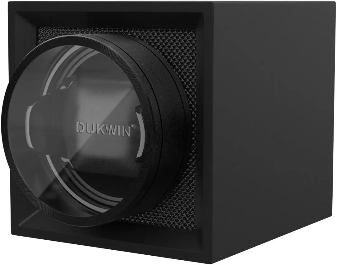 Single Watch Winder with Dual Power Supply, Quiet Motor, Adjustable Pillow, Travel Size