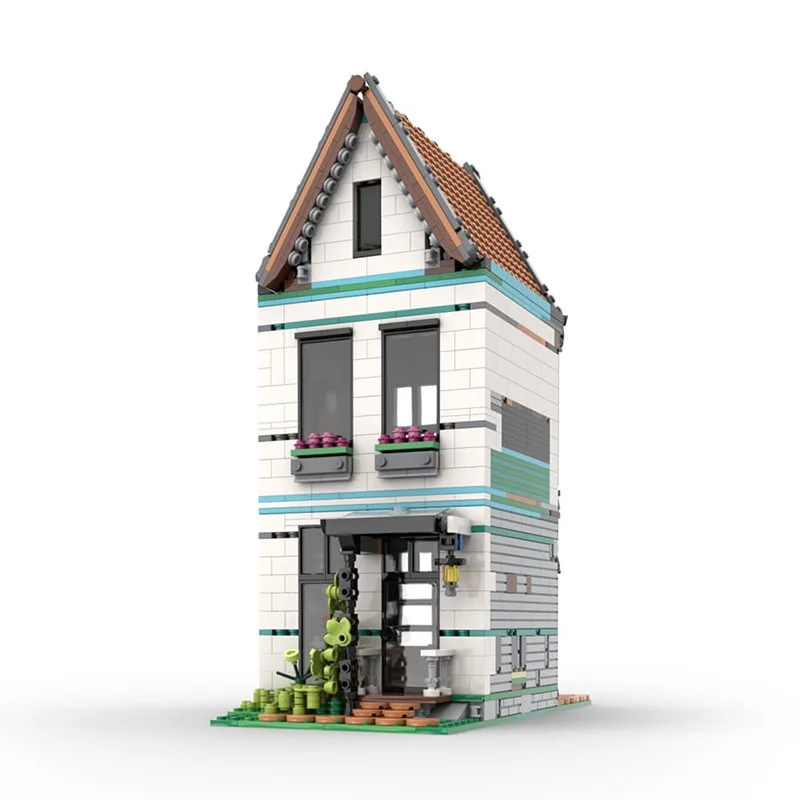 2143pcs MOC Kapper Modulair Model Bouwstenen Speelgoed Bouw Creatief Kerstcadeau Idee Onderwijs Baksteen Verjaardag