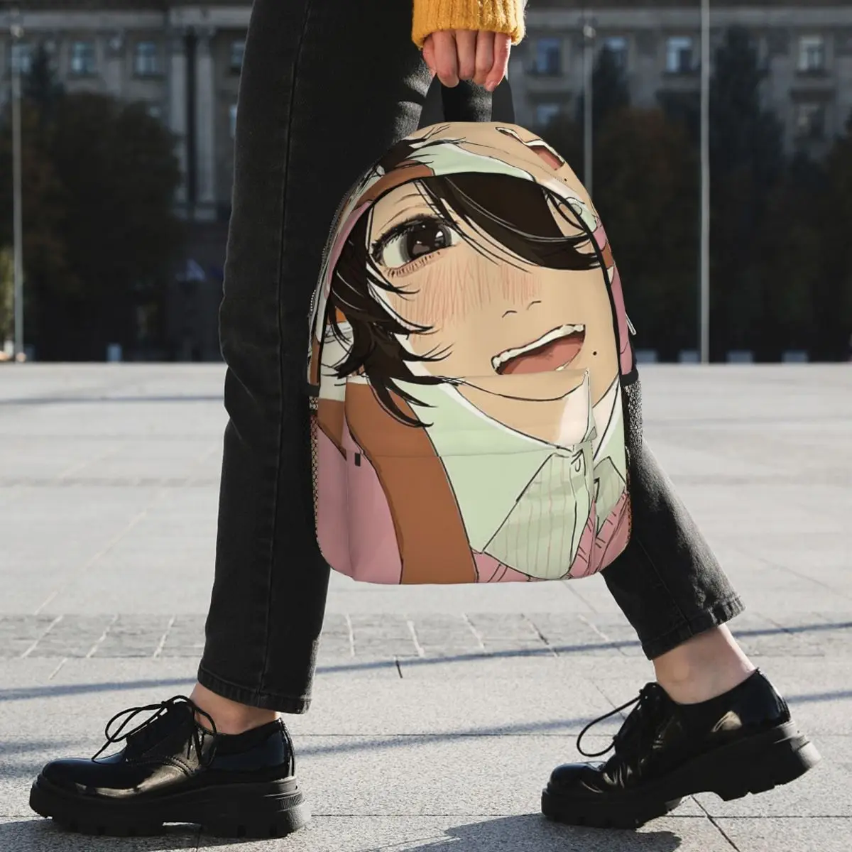 Look Back Anime Backpack Student BookBag Children School Bag Computer Shoulder Bags for Men Women