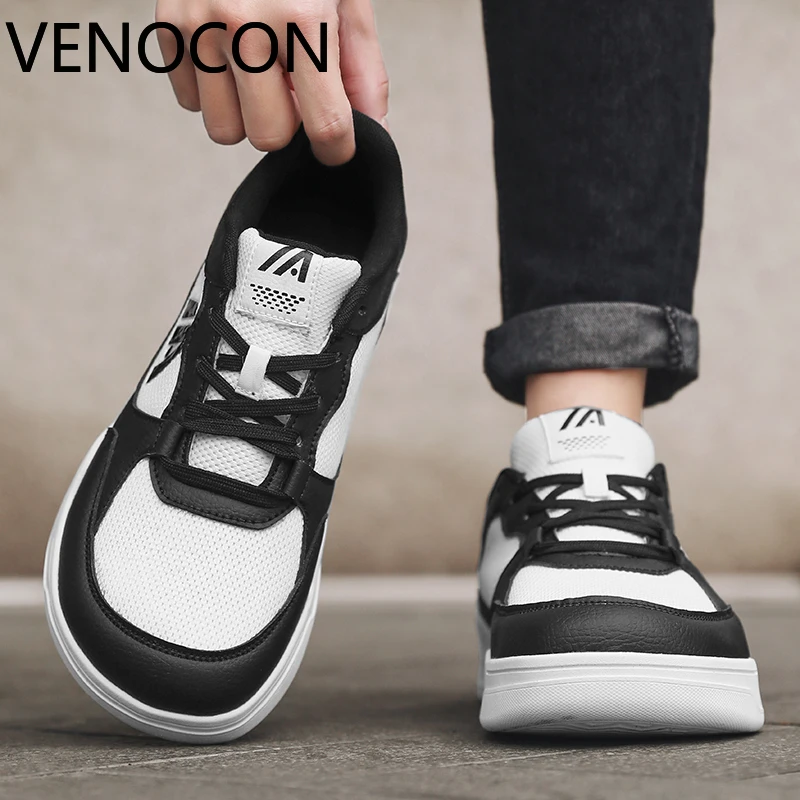 VENOCON Barefoot Friendly Transition Minimalist Fabric Breathable Upper With Ball Extra Wide Toe Box Nose Shoes Sneakers For Man