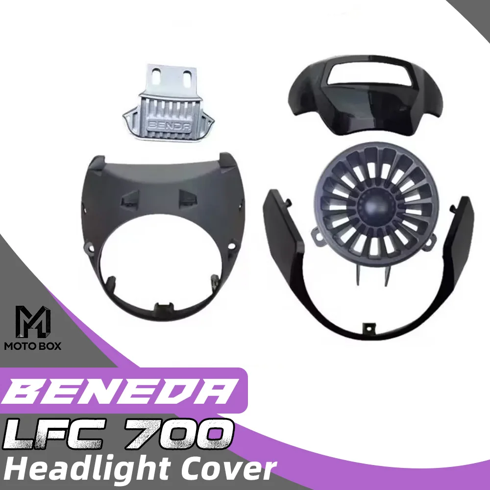 

Motorcycle headlight cover, upper cover plate, base, air filter, and air intake original parts for BENDA LFC 700 700LFC