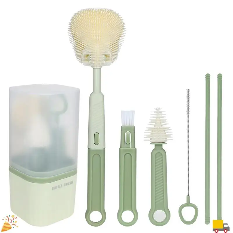 

Silicone Child Cup Brush Set Includes Child Bottle Brush Nipple Brush Wait Family Friendly B