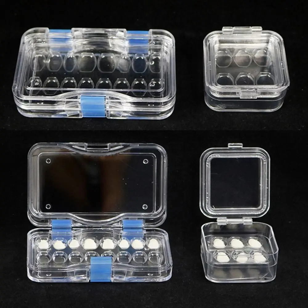 Protective Case Dentist Supply with Hole Membrane Teeth Case Dental Tooth Box With Film Denture Storage Box Dentistry Lab Tool