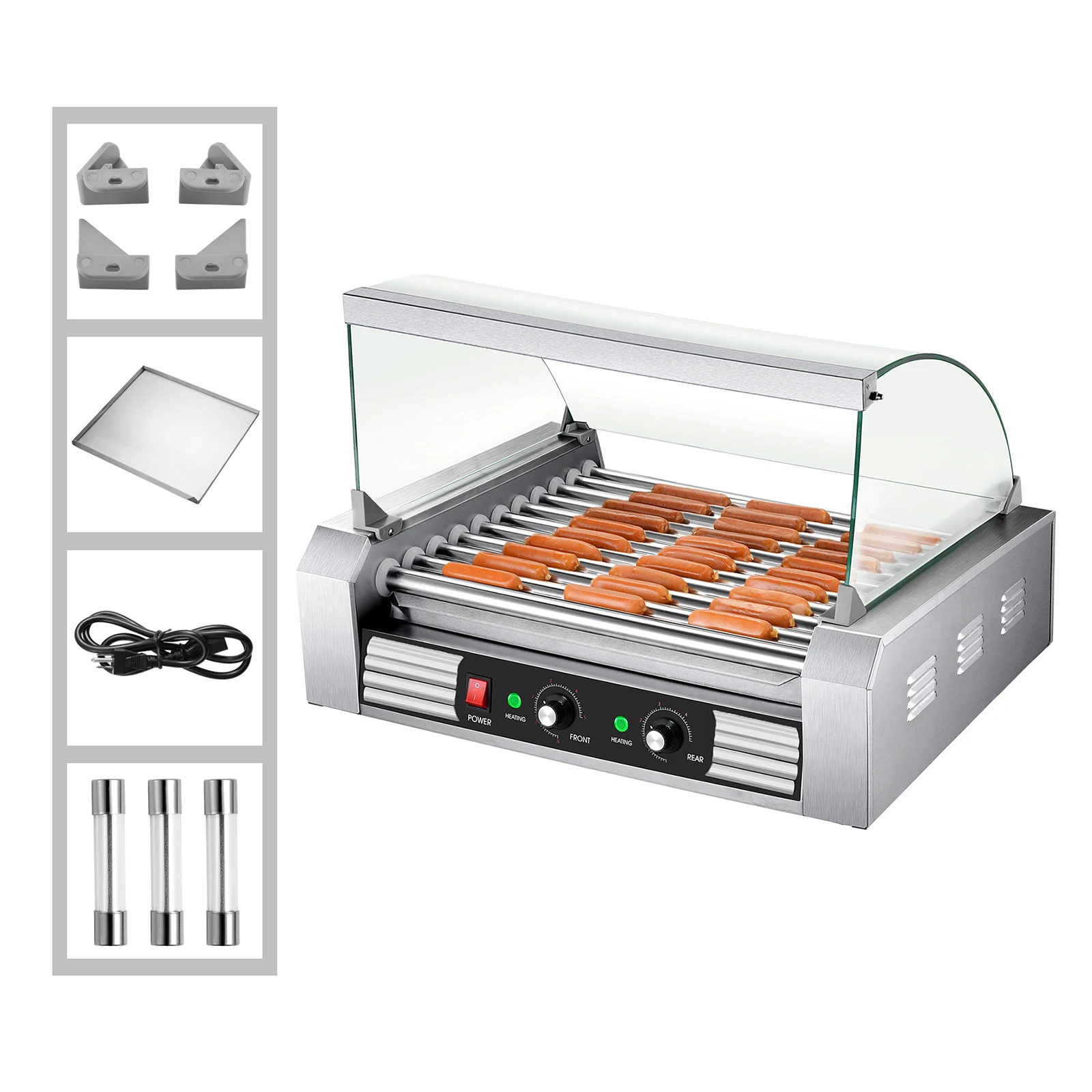 New Stainless Steel Automatic Rotating Roast Sausage/Hot Dog Machine