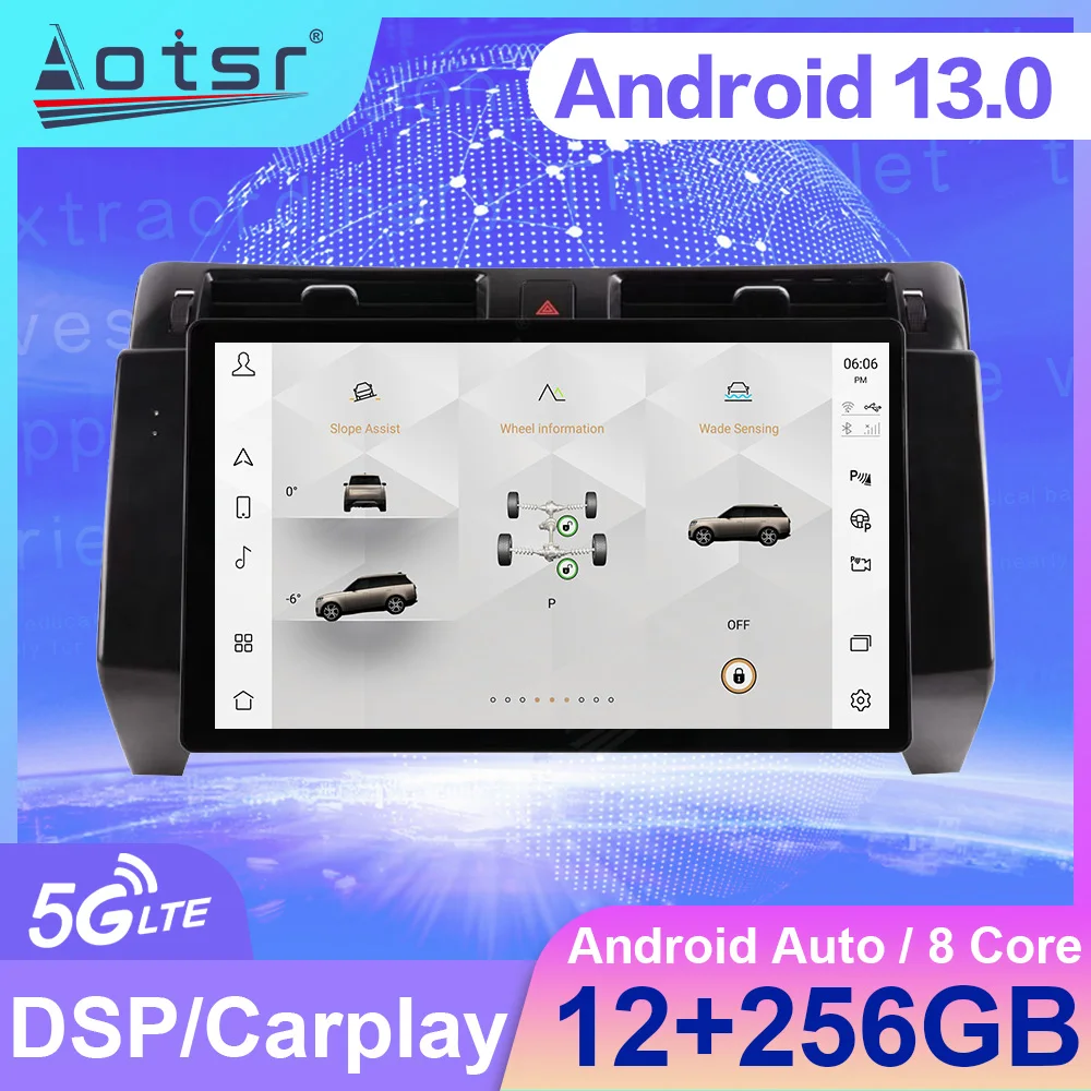 12.3 Inch Android Car Radio For Land Rover Range Rover 2010-2013 Video Player Stereo Auto GPS  Navigation Vehicle  Stereo Radio