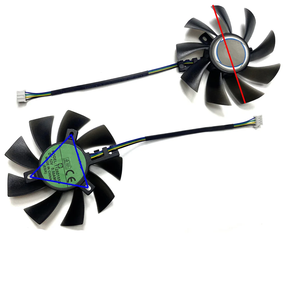 1 PCS Graphics Card Cooling Fan for ASUS GTX1060 PHOENIX FD9015U12D/PLA09215B12H Upgrade Accessories Parts