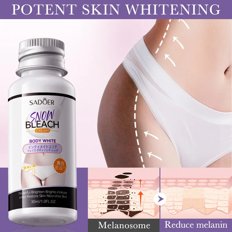 

Melanin - Reducing Snow Skin Brightening Cream: Universal Body Lotion for Skin Lightening