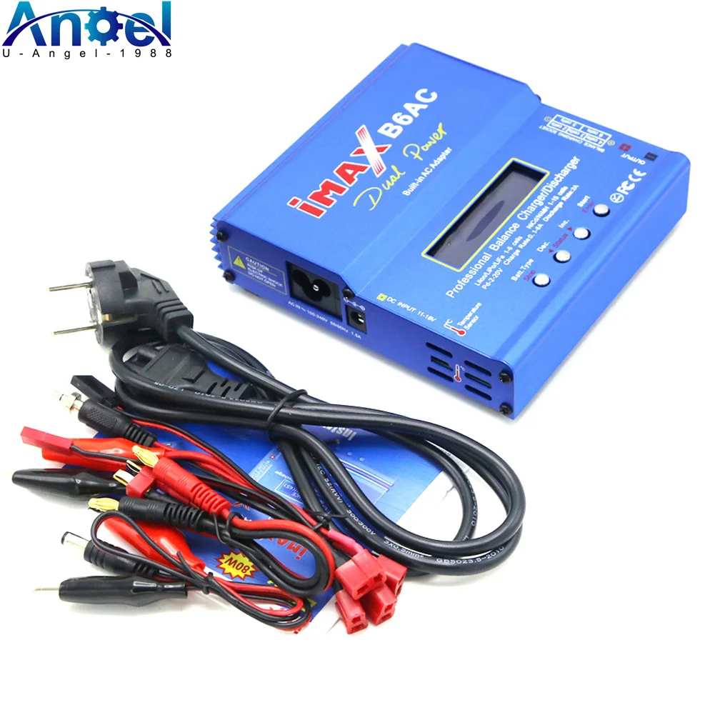 Imax B6 AC RC Caricatore 80W B6AC 6A Balance Caricatore Schermo LCD digitale Li-ion LiFe Nimh Nicd PB Lipo Scaricatore batteria