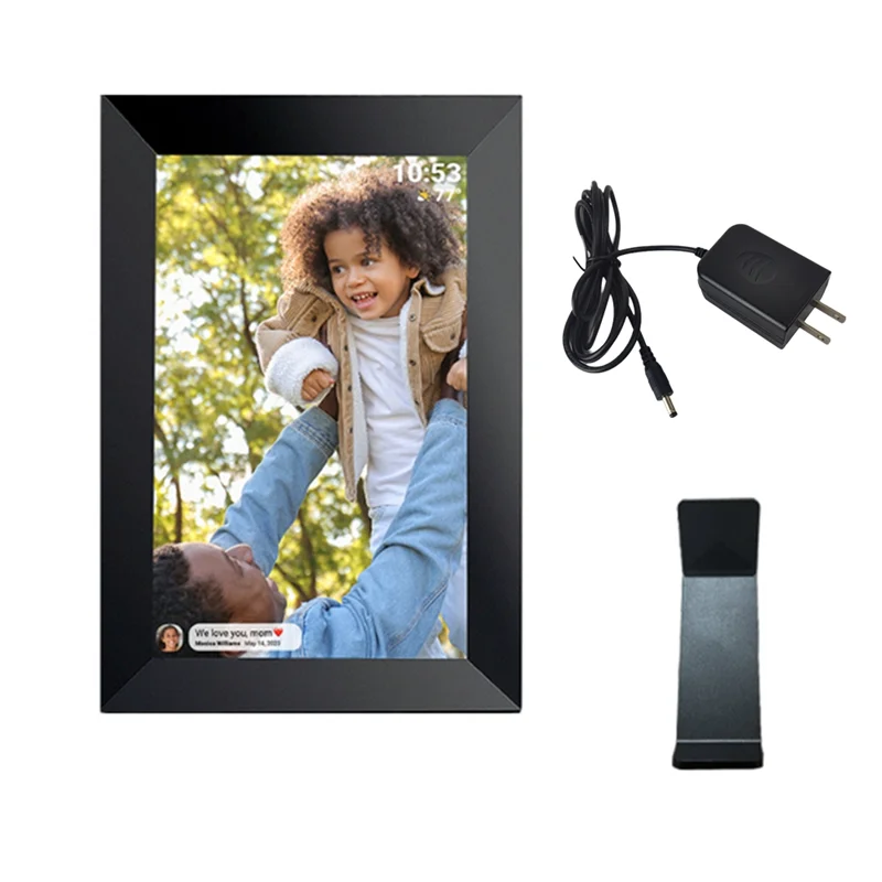 10,1-дюймовая фоторамка 1 + 32G 1280X800 Wi-Fi Цифровая фоторамка Настольный видеоплеер