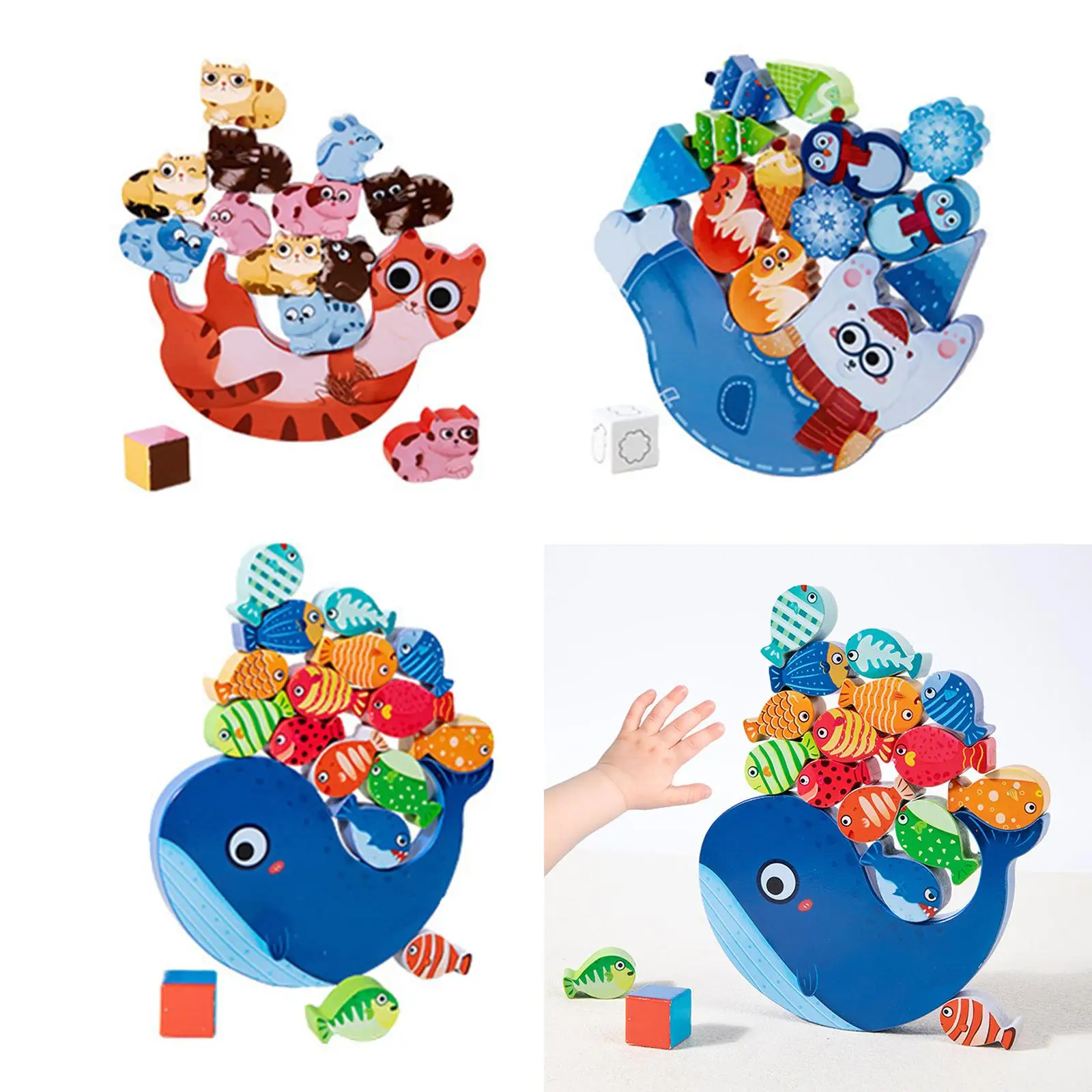 

Montessori Educational Stacking Toys, Balance Competition Game Building Toys,