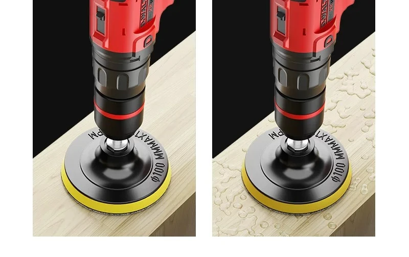 4-inch back velvet electric drill polishing sandpaper 100 angle grinder suction cup flocking self-adhesive household use   .