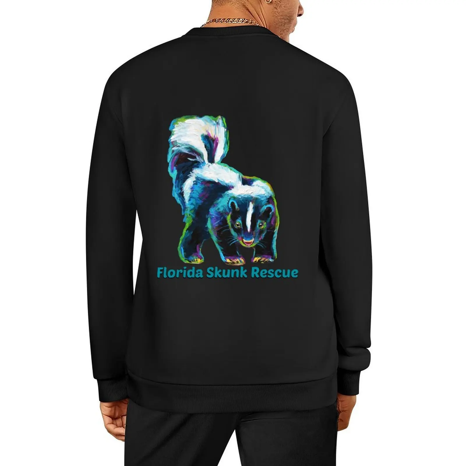 

Florida Skunk Rescue Design by Robert Phelps Pullover men's coat tracksuits male clothes autumn sweatshirts men