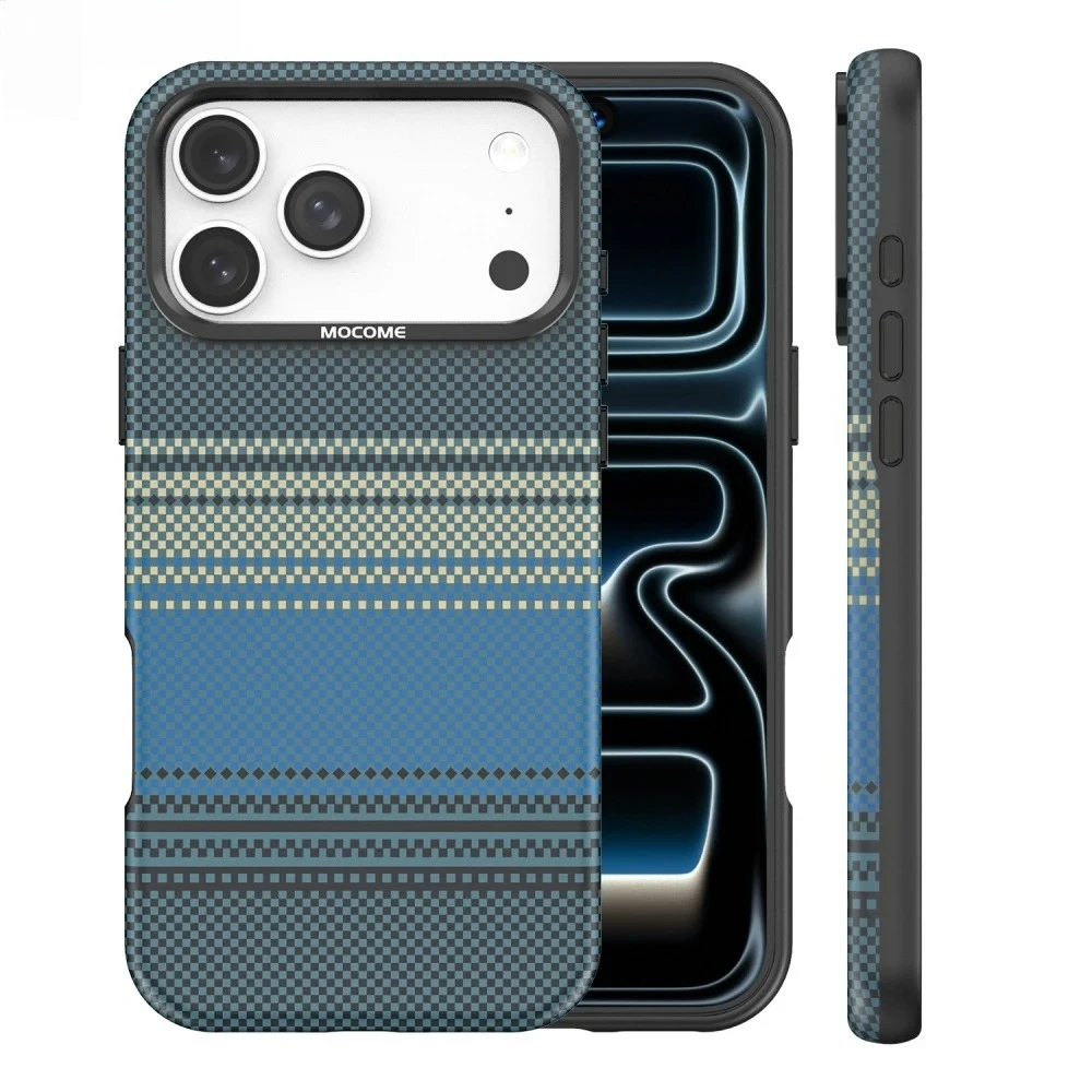 Business Carbon Fiber Texture Case for IPhone 18Pro Max 17 16 15 14 13 12 for Magsafe Magnetic Wireless Charger Protection Cover