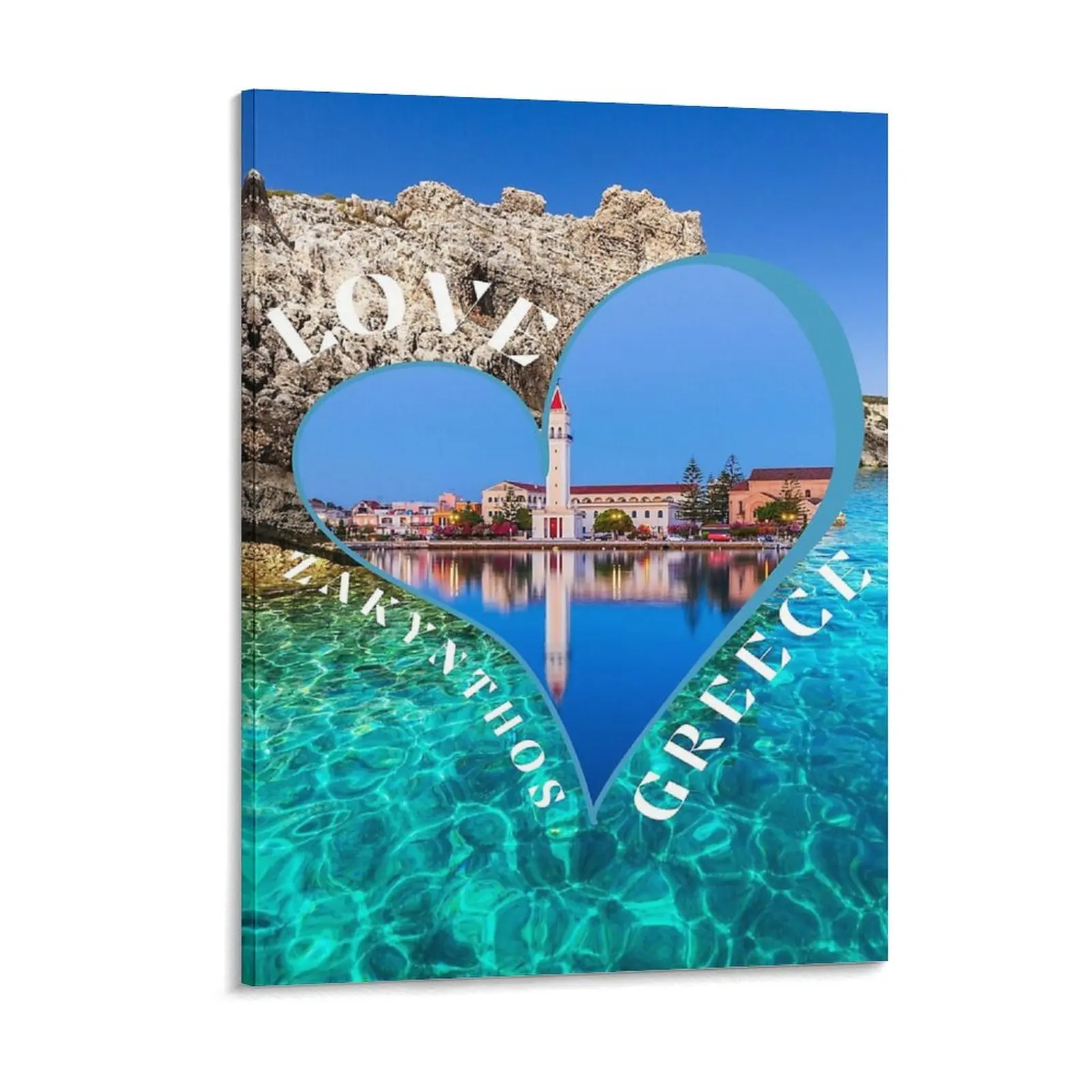 

Love Zakynthos Greece Canvas Painting Party Cinema Custom Club Cinema Framed Wall Paintings