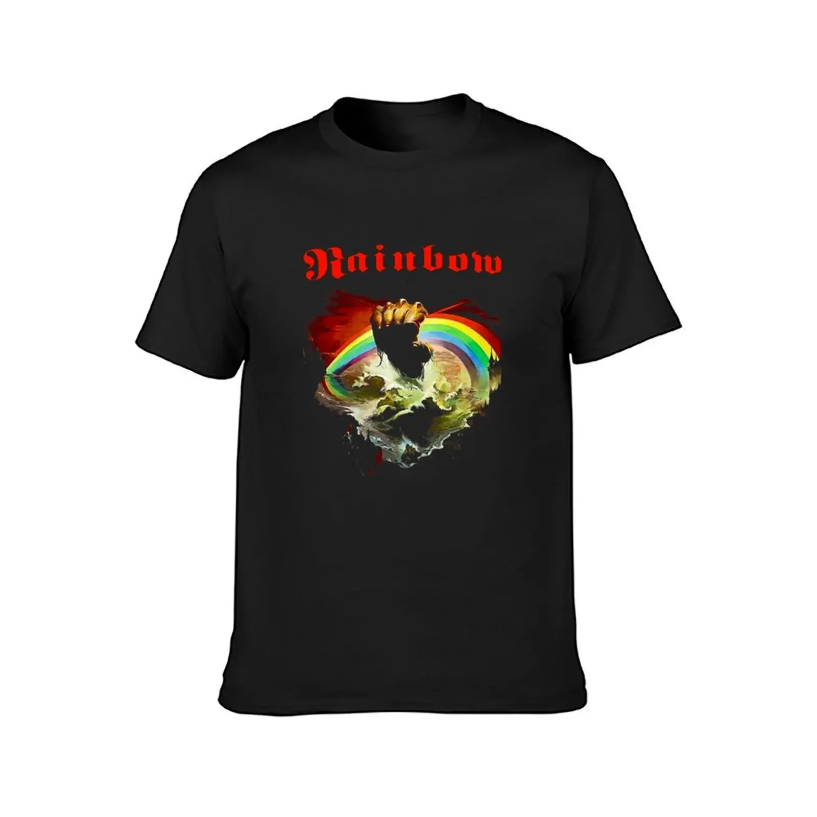 Rainbow Rising Ritchie Blackmore Rock T-Shirt sports fans quick-drying t shirt for men