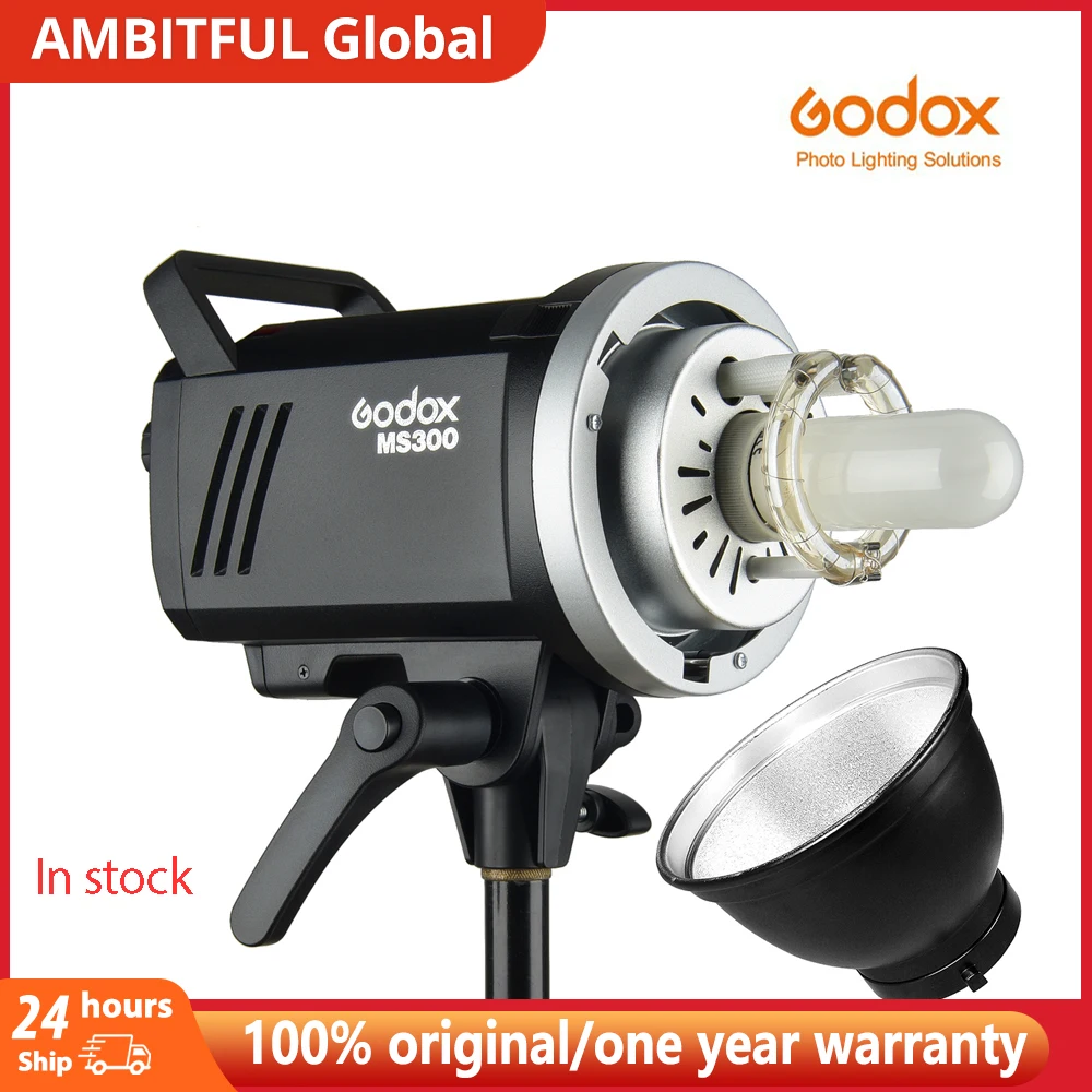 Godox MS200 200 Вт или MS300 300 Вт 2,4G Встроенный беспроводной приемник Легкая компактная и прочная студийная вспышка с креплением Bowens