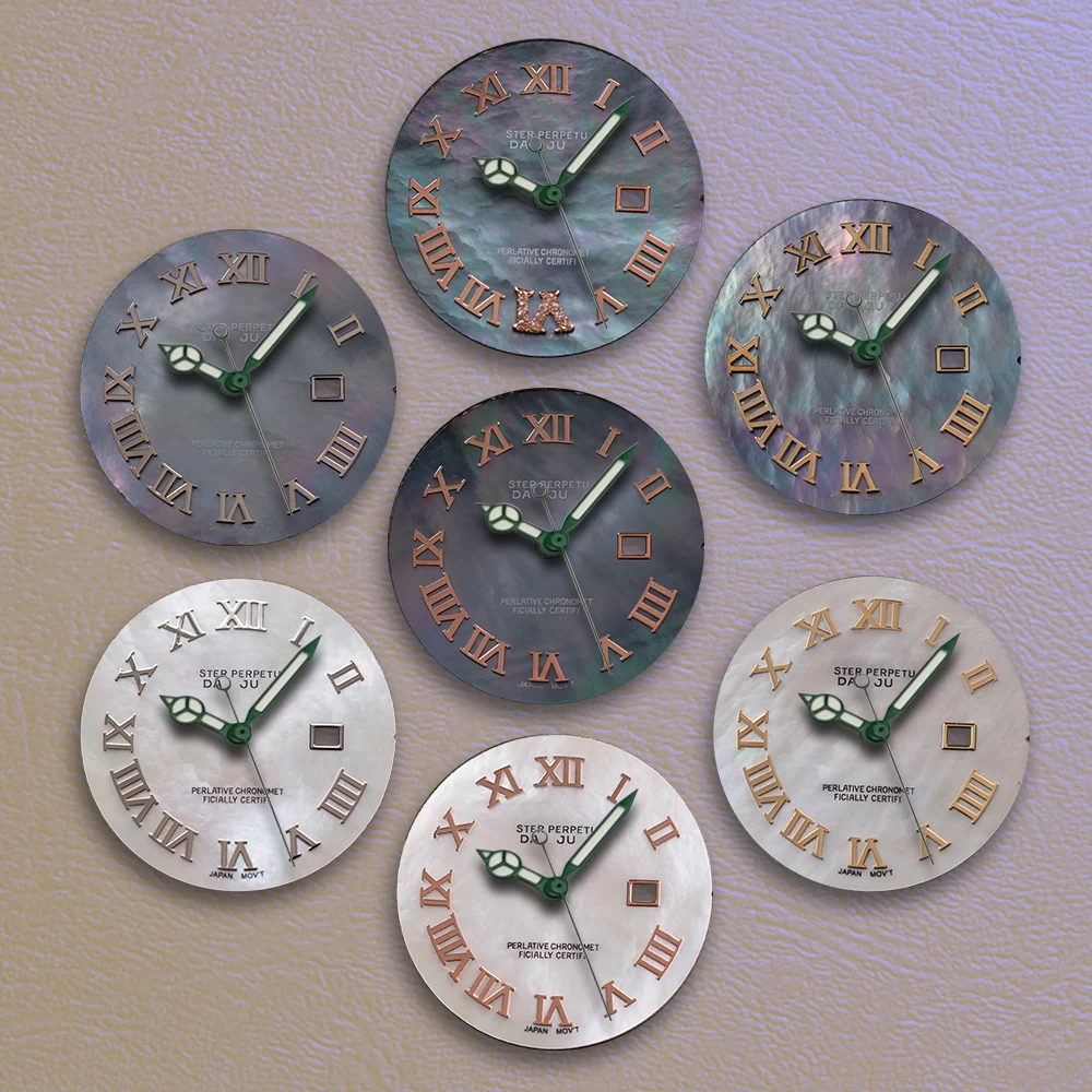 

Циферблат 24,5 мм с логотипом S, высококачественный римский циферблат с бриллиантами, циферблат NH05 без люминесцентного покрытия, подходит для механизма NH05, аксессуары для модификации часов.