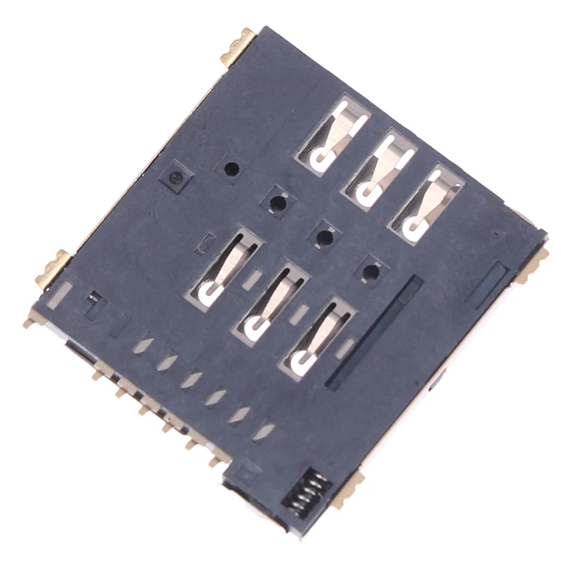 MUP-C792 Original Micro SIM Card Connector Patch Self-piercing 6 +1 P SIM Card Slot Socket High Quality