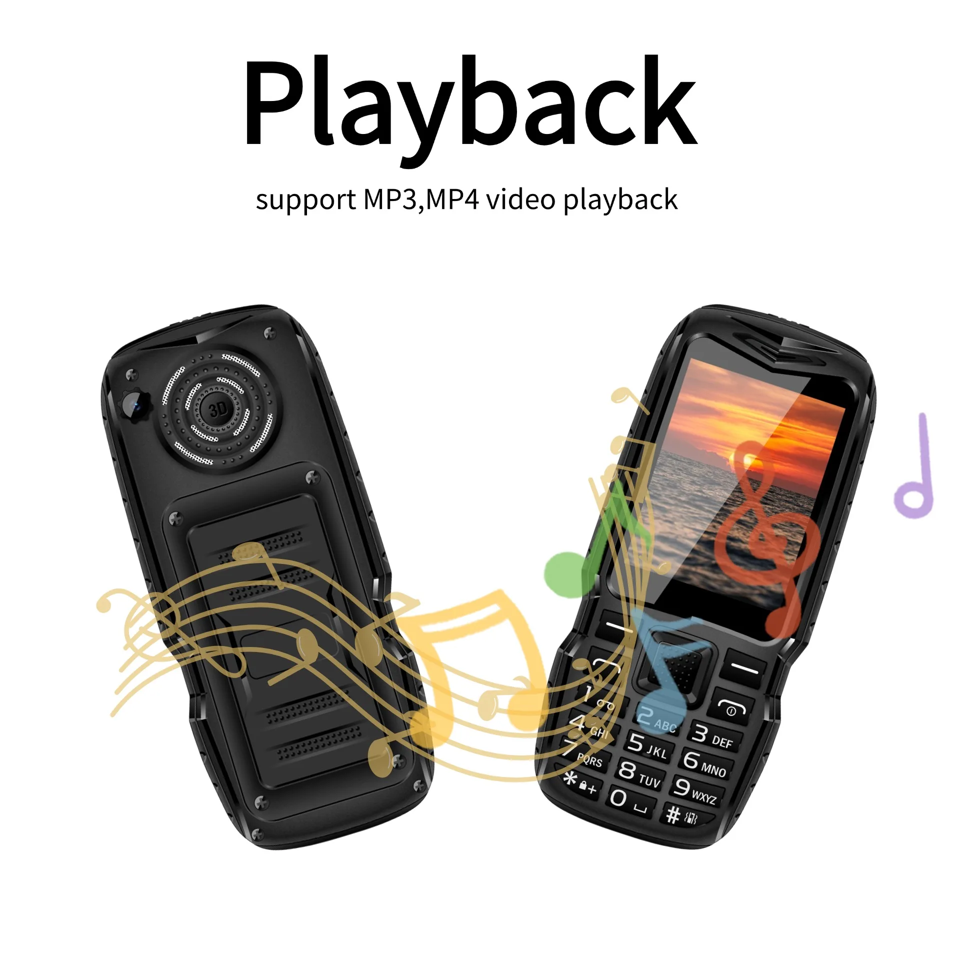 Mafam N6700 Budget Phone Large Button Senior Phone GSM 2G Loud Speaker 2.4" Large Display Bluetooth Thin Mobile Phones Unlocked