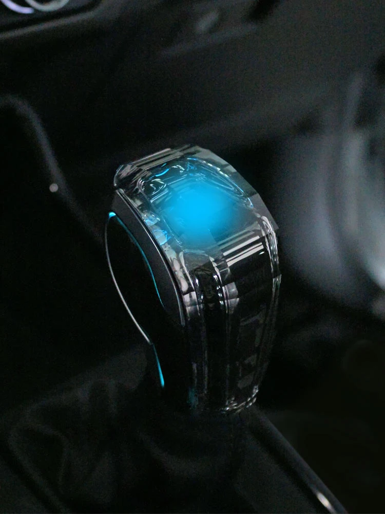 For Hyundai celesta Azera tucson Elantra verna santafe ix45 ix35 crystal lever head charging LED with light car gear shift knob