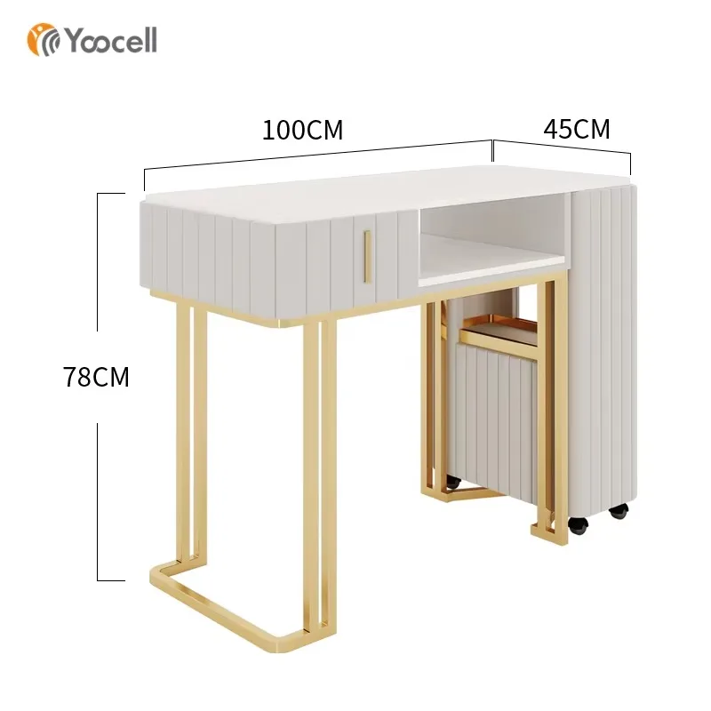 Color Optional Manicure Furniture Nail bar Salon Mesa De Manicure Desk Metal Nail Tables