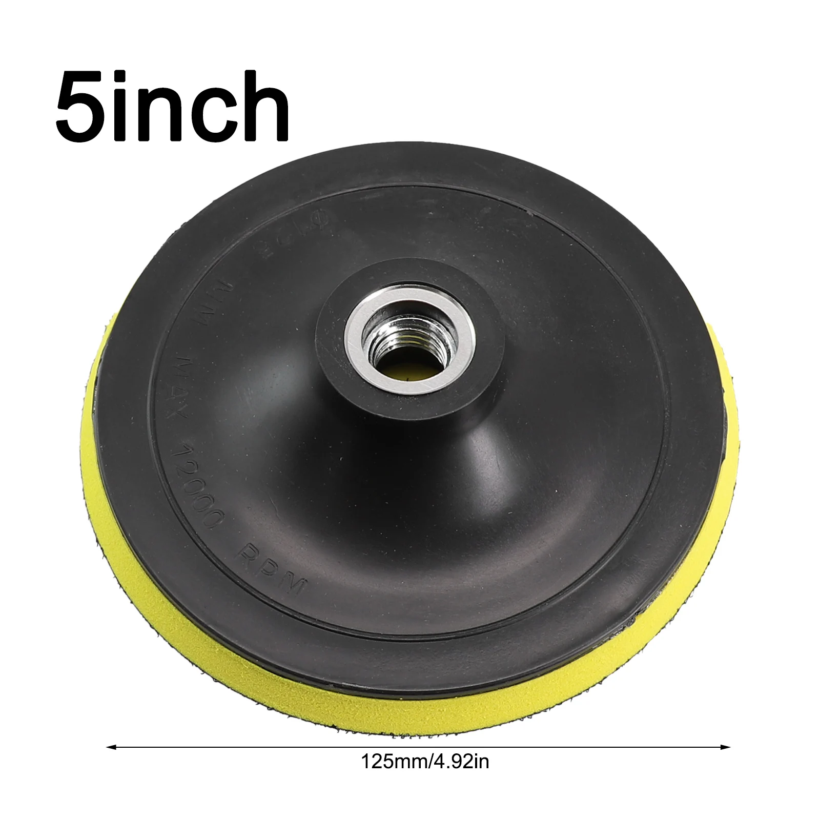 5inch Hook And Loop Backing Pad Sanding Disc Angle Grinder Polishing Backer Plate With 10/14mm Thread For Polisher Grinding Tool