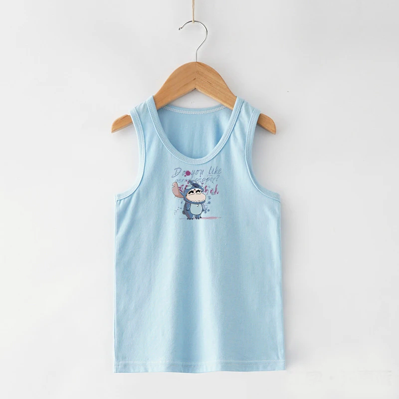 Crayon Shin Chans Tank Tops Kids T-shirt Cotton Baby Vests Home Pajamas Toddler Anime Movie Cartoon Print Clothing Birthday Gift