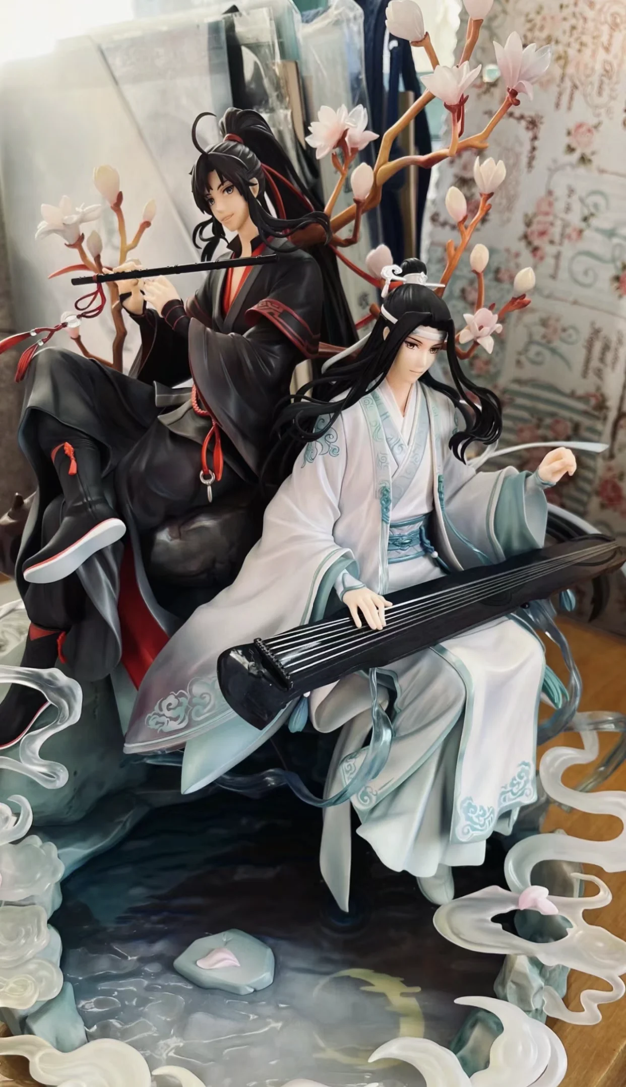 Mo Dao Zu Shi 애니메이션 캐릭터 1/8 수제 모델, Wei Wuxian Lan Wangji 모델, 데스크탑 장식, 수집품 장난감 선물